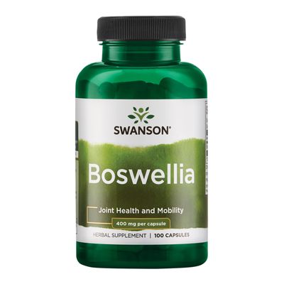 Swanson Boswellia Joint Flexibility Movement Support Ayurvedic Herb (boswellia serrata resin) 400 mg per Capsule 800 mg per Serving 100 Count