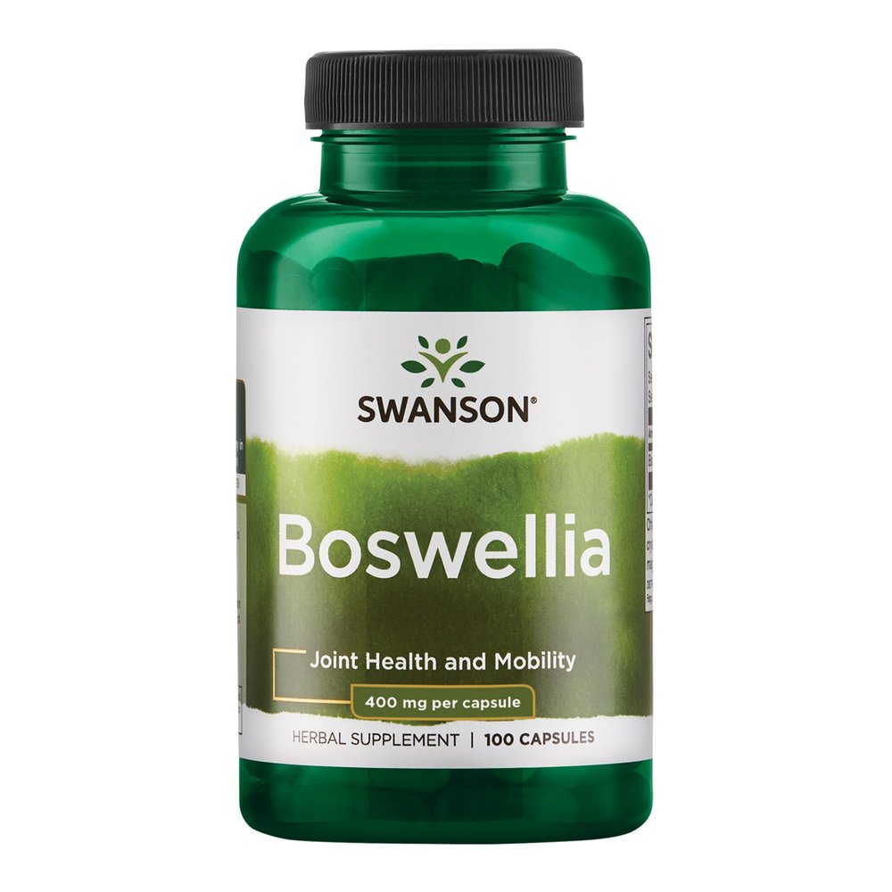 Swanson Boswellia Joint Flexibility Movement Support Ayurvedic Herb (boswellia serrata resin) 400 mg per Capsule 800 mg per Serving 100 Count