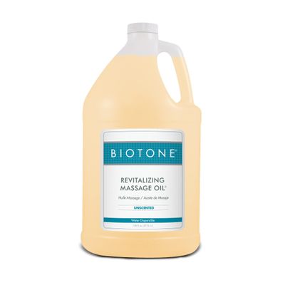Biotone Revitalizing Massage Oil Unscented, 128 Ounces (1 Gallon)