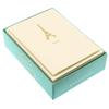 Graphique Eiffel Tower Merci Notecards  10 Embossed Gold Foil Blank Cards with Envelopes  Boxed Set  3.25" x 4.75" view 3