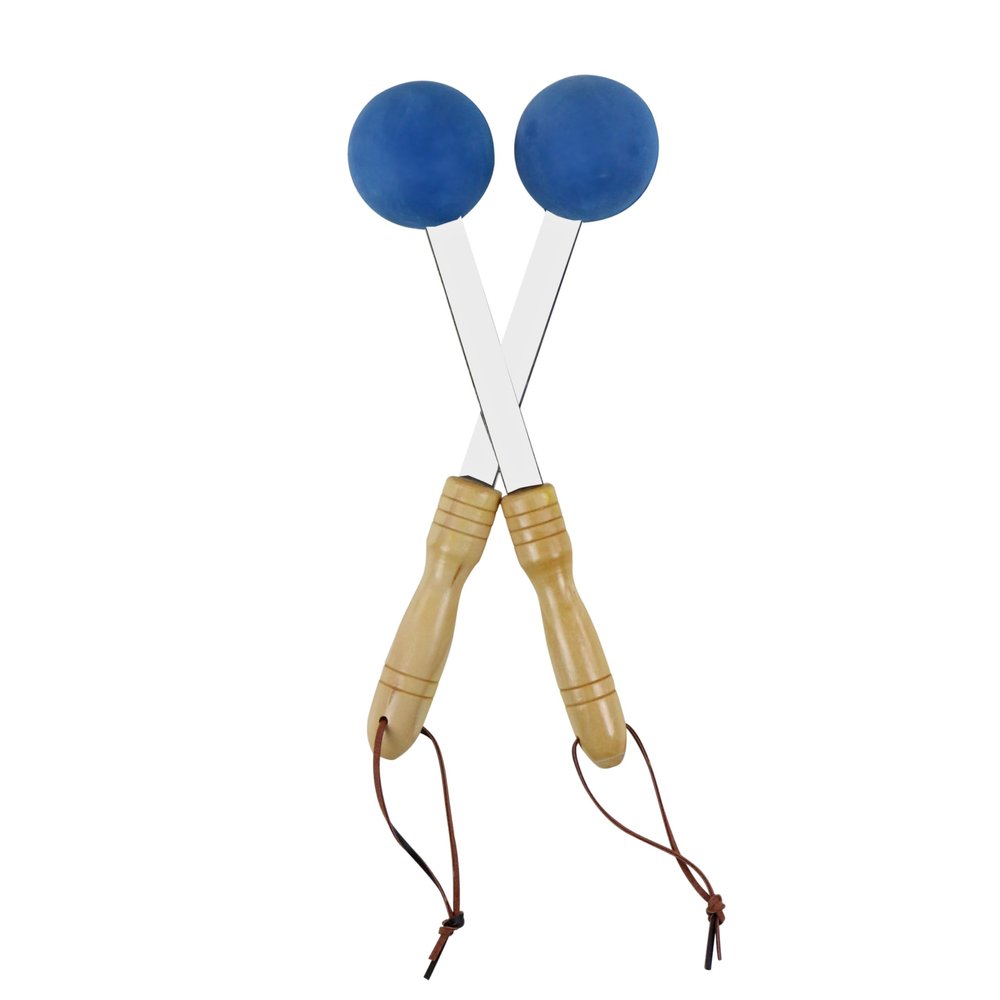 Bongers Handheld Percussion Massage Tool  Deep Tissue Trigger Point Tapping Sticks for Whole Body Pain Relief & Muscle Relaxation (Blissful Blue)