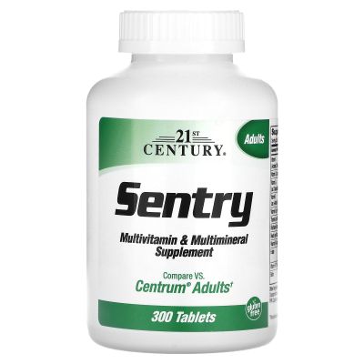 21st Century Vitamins Sentry Multivitamin & Multimineral Tabs, 300 ct