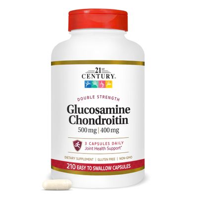 21st Century Glucosamine Chondroitin 500/400mg - Double Strength, cp 210 Count