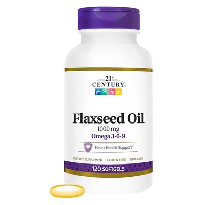 21st Century Flaxseed Oil 1000 Mg Softgels, 120-Count (22871)