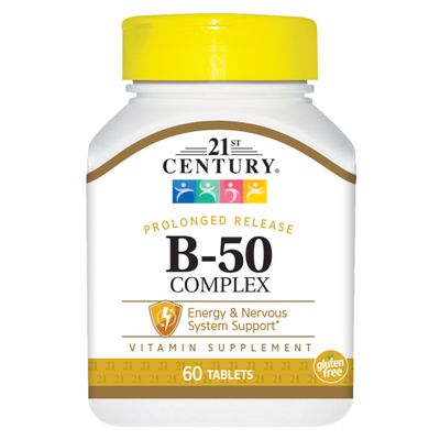 21st Century B-50 Complex Prolonged Release Tablets, 60-Count (Pack of 2)