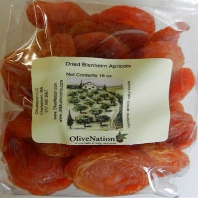 OliveNation Jumbo California Blenheim whole dried apricots 1 lb
