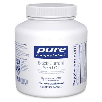 Pure Encapsulations Black Currant Seed Oil | Hypoallergenic Dietary Supplement | 250 Softgel Capsules