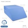 DMI Firm Wedge Pillow, Leg Pillow, Bolster Pillow, FSA Eligible Incline Pillow for Leg Elevation, Snoring, Foot Circulation, Pregnancy, Sciatica, Blue, 28.9 x 19.5 x 10 view 2