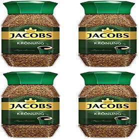 Jacobs Kronung Instant Coffee 100 Gram / 3.52 Ounce (Pack of 4)