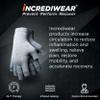 Incrediwear Fingerless Circulation Gloves Arthritis Gloves (Grey,Medium) view 2