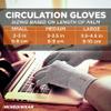 Incrediwear Fingerless Circulation Gloves Arthritis Gloves (Grey,Medium) view 3