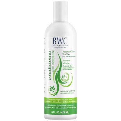 Beauty Without Cruelty Conditioner, Rosemary Mint Tea Tree Aromatherapy Clarifying Hair & Scalp Treatment, SLS-Free, Vegan-Friendly & Cruelty-Free, 16 Oz