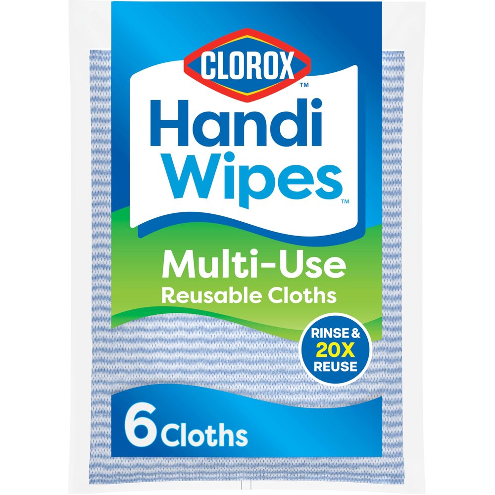 Clorox Handi Wipes Multi-Use Reusable Cloths, 6 Count