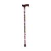 DMI Lightweight Aluminum Walking Cane with Derby-Top Handle, Floral view 1