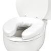 DMI Raised Toilet Seat Cushion and Cover to Add Extra Padding the while Relieving Pressure, Tear Resistant, FSA & HSA Eligible, 2 Inch Pad, White view 1