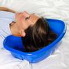 DMI Portable Shampoo Bowl for Bedside and Hair Washing, Hair Cuts and Coloring for the Elderly, Disabled, Bedridden and Handicapped, Blue view 1