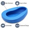 DMI Bedpan for Bariatric Adults with No Spill or Splash Design, FSA/HSA Eligible, Blue view 2