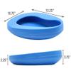 DMI Bedpan for Bariatric Adults with No Spill or Splash Design, FSA/HSA Eligible, Blue view 3