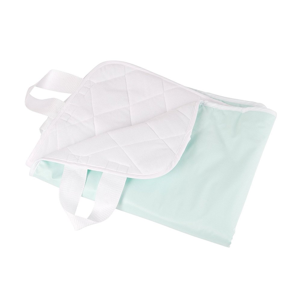 DMI Waterproof Sheet to be Used as a Bed Pad, Mattress Protector, FSA and HSA Eligible, Furniture Cover or Seat Protector with Quilted Slide Sheet and 4 Layers of Protection, With Straps, 28 x 36