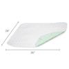 DMI Waterproof Sheet to be Used as a Bed Pad, Bed Liner, Mattress Protector, Pee Pad, Furniture Cover or Seat Protector with Quilted Slide Sheet and 4 Layers of Protection, Without Straps, 28 x 36 view 3