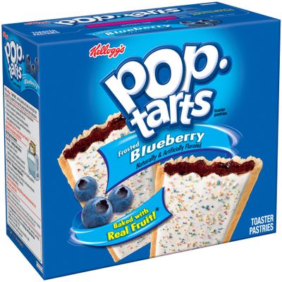 Pop-Tarts Breakfast Toaster Pastries, Frosted Blueberry Flavored, 22 oz (12 Count)