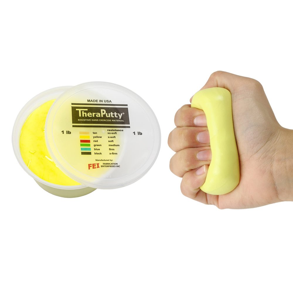 CanDo TheraPutty Standard Hand Exercise Putty For Rehabilitation, Exercises, Hand Therapy, Occupational Therapy, Hand Strengthening, Improve Motor Skills, Stress Relief