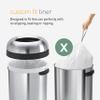simplehuman Code X 60 Count, Dispenser Pack Custom Fit Liners, Drawstring Trash Bags, 80 Liter / 21.1 Gallon, White view 4