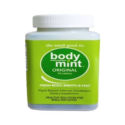 Body Mint Original | Chlorophyll Deodorizing Supplement for Full Body Freshness | Aluminum-Free Plant-Based Internal Deodorant | Fresh Underarms, Breath, Body & Feet | 50 tabs