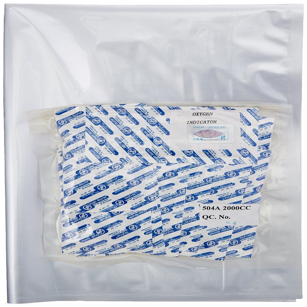 (10) 5-Gallon 5 Mil ShieldPro Genuine Mylar Aluminum Foil Bags with (10) 2000cc Oxyfree Oxygen Absorbers for Long Term Food Storage