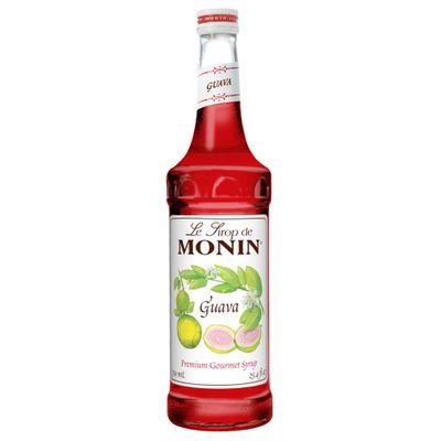 Monin - Guava Syrup | Premium Syrup for Frozen Drinks, Cocktails & More | Clean Label with No Artificial Flavors, No Artificial Preservatives (BPA-Free Glass Bottle, 750 ml)