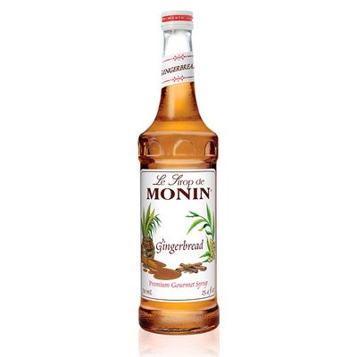 Monin - Gingerbread Syrup, Hint of Nutmeg and Cinnamon, Natural Flavors, Great for Lattes, Mochas, Sodas, and Cocktails, Non-GMO, Gluten-Free (750 ml)