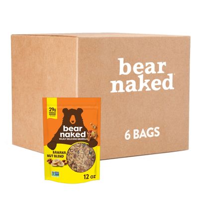Bear Naked, Granola, Banana Nut, Vegetarian and Non-GMO Project Verified, 4.5lb Case (6 Count)