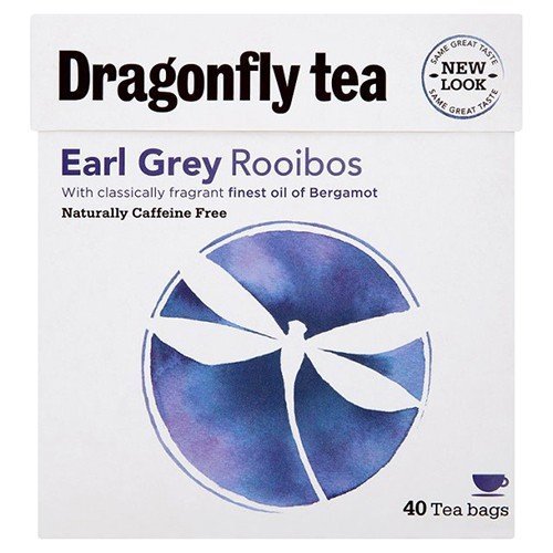 (10 PACK) - Dragonfly Tea - Earl Grey Rooibos Tea | 40 Bag | 10 PACK BUNDLE