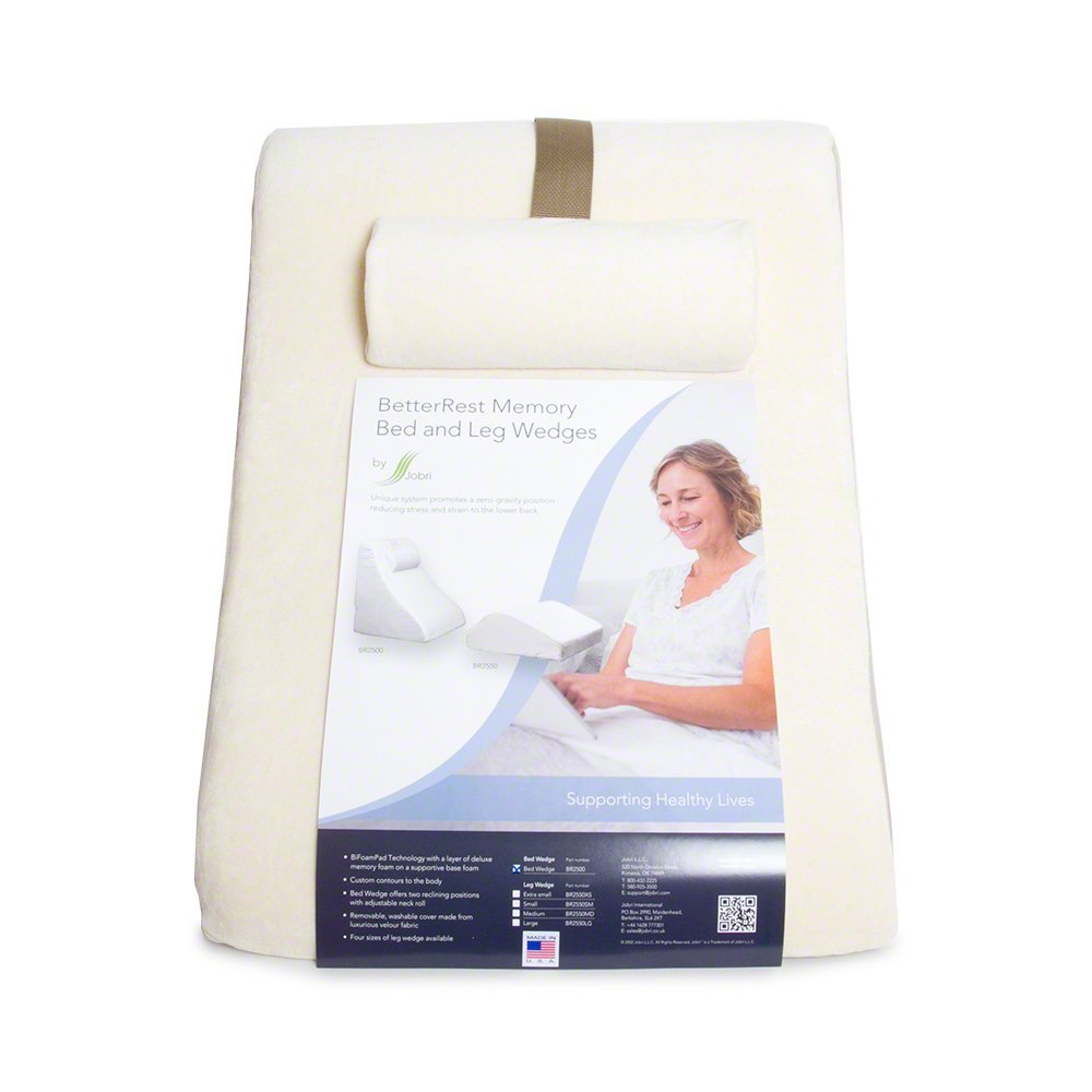 BetterRest Deluxe Bed Wedge Pillow High Quality Incline Pillow Great For Surgical or Injury Recovery Provides Outstanding Support to Back and Neck