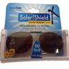 Solar Shield Clip-on Polarized Sunglasses Size 50 Rec 3 Brown Full Frame New view 1