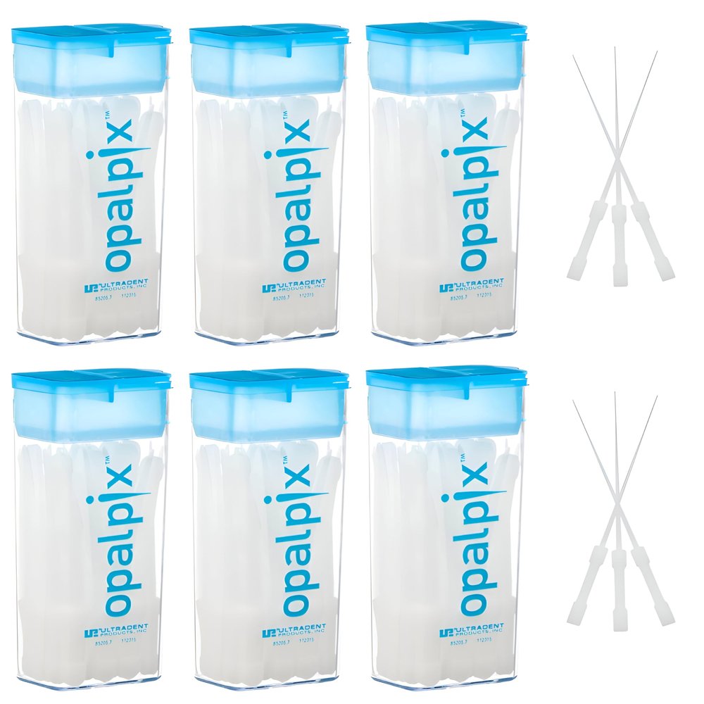 Ultradent Opalpix Dental Picks (6 Pack) 32ct per Pack Toothpicks Opalescence Teeth Products Plastic Tooth Dental Pick Oral Care Soft Tips 5590-6