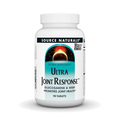 Source Naturals Ultra Joint Response, Bio-Align, Glucosamine and MSM, Promotes Joint Health* - 90 Tablets