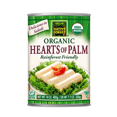 Native Forest Organic Hearts of Palm - Canned Hearts of Palm, Versatile Ingredient, Low Calorie, Non-GMO, USDA Organic - 7.7 Oz (Pack of 12)