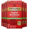 Twinings Decaffeinated English Breakfast Individually Wrapped Bags, 20 Count (Pack of 6), Flavourful & Robust, Enjoy Hot or Iced, 120 Teabags view 1