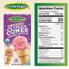Lets Do Organic Ice Cream Cones - Sugar Cones for Ice Cream, Mini Ice Cream Cones, Ice Cream Cups, Crispy Cones, Mini Cake Cones - 1.2 Oz (Pack of 12) view 2