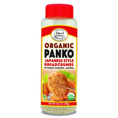 Edward & Sons Organic Japanese Style Panko Breadcrumbs - Panko Crumbs Organic, Perfect for Breading, Low Sodium - 10.5 Oz (Pack of 6)