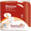 Tranquility Slimline Original Adult Disposable Brief, Large, Incontinence Care with a Slimmer Fit, Peach Mat Core& Kufguard Technology, Latex-Free, 21.4oz Capacity, 96ct Case view 1