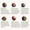 Numi Organic Tea Flowering Tea Gift Set, 6 Tea Blossoms with 16 Ounce Glass Teapot in Elegant Bamboo Case (Packaging May Vary) view 4