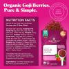 Navitas Organics Goji Berries  For Smoothies, Trail Mix, Baked Goods, Oatmeal & More  Vitamin A, Antioxidants, Fiber  Wolfberry - USDA Organic, Non GMO, Gluten Free, Vegan (16oz. Bag, 15 Servings) view 2