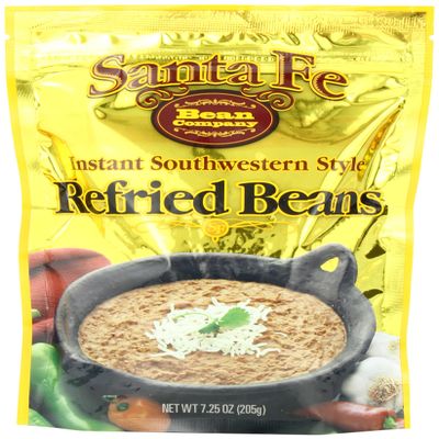 Santa Fe Bean Company Instant Southwestern Style Refried Beans 7.25-Ounce (Pack of 8) Instant Southwestern Style Refried Beans, High Fiber, Gluten-Free, A Great Source of Protein, Low Fat