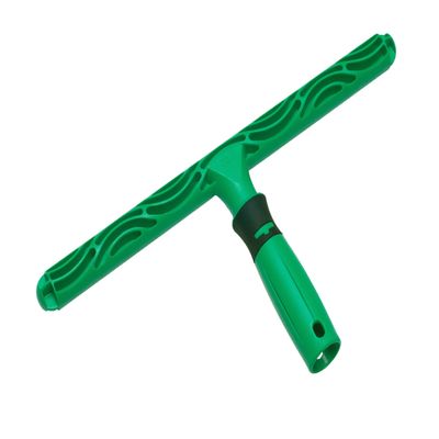 Unger Commercial ErgoTec 14" T-Bar Window Washer Handle Ergonomic Grip with Water Wells for Enhanced Control and Water Retention EH350