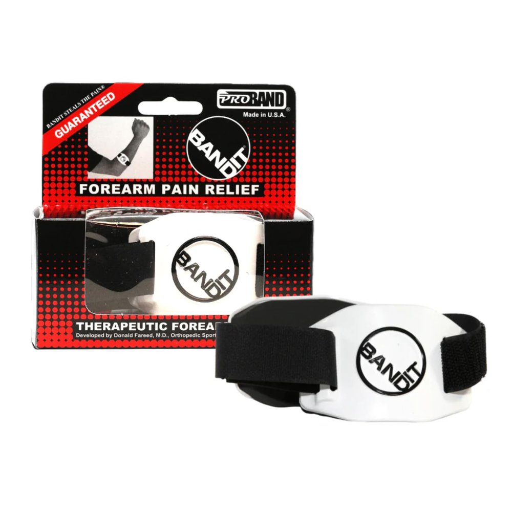 BandIT  Therapeutic Arm Band for Elbow & Forearm Pain Relief, Anatomically Focused Dynamic Compression Band for Carpal Tunnel, Tendonitis, Tennis Elbow, Golfers Elbow, Sprains, & Arthritis, White