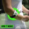 BandIT  Therapeutic Arm Band for Elbow & Forearm Pain Relief, Anatomically Focused Dynamic Compression Band for Carpal Tunnel, Tendonitis, Tennis Elbow, Golfers Elbow, Sprains, & Arthritis, White view 3