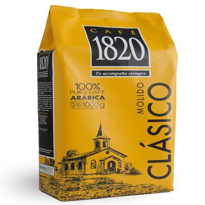 Caf 1820 Classic, Premium Costa Rican Ground Coffee, 100% Arabica, Dark Roast, High Altitude Blend with Aroma & Fruity Notes, 32 oz