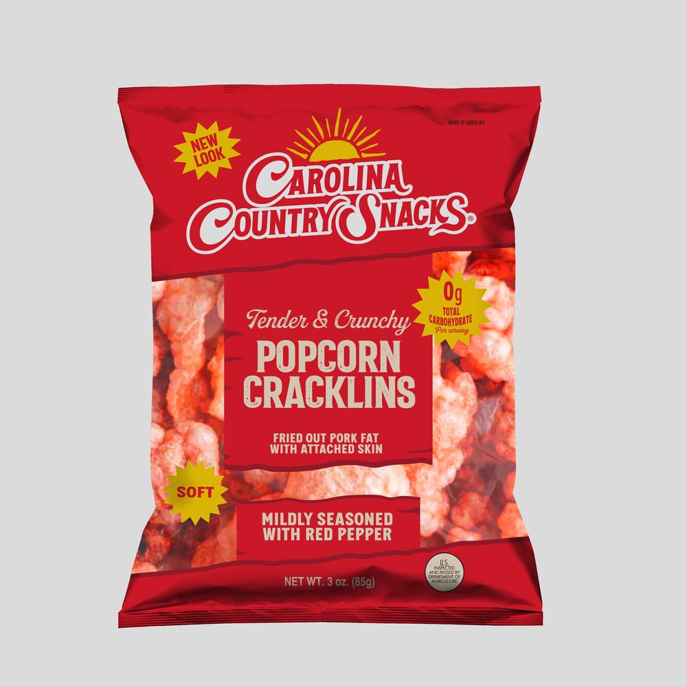 Popcorn Cracklins Red Pepper 24 bags (3oz)